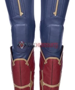 OneHeroSuits Captain Marvel Blue Cosplay Costumes Carol Danvers High Boots Version