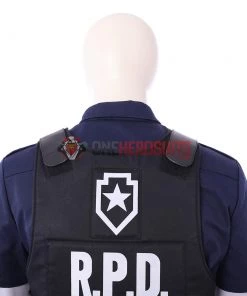OneHeroSuits Leon Scott Kennedy Cosplay Costumes Resident Evil 2 Remake R.P.D. Suit