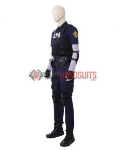 OneHeroSuits Leon Scott Kennedy Cosplay Costumes Resident Evil 2 Remake R.P.D. Suit