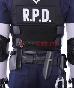 OneHeroSuits Leon Scott Kennedy Cosplay Costumes Resident Evil 2 Remake R.P.D. Suit