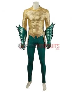 OneHeroSuits Aquaman Cosplay Costumes King Of The Seven Seas Golden Suits