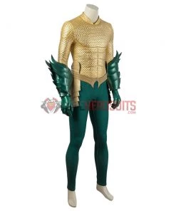 OneHeroSuits Aquaman Cosplay Costumes King Of The Seven Seas Golden Suits