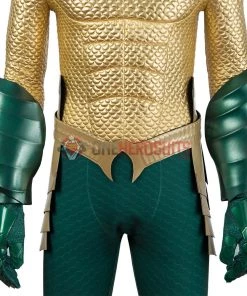 OneHeroSuits Aquaman Cosplay Costumes King Of The Seven Seas Golden Suits