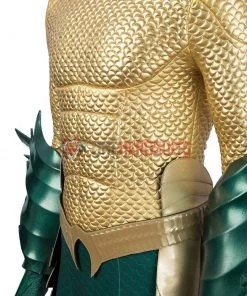 OneHeroSuits Aquaman Cosplay Costumes King Of The Seven Seas Golden Suits
