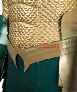 OneHeroSuits Aquaman Cosplay Costumes King Of The Seven Seas Golden Suits