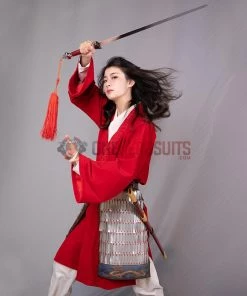 OneHeroSuits Mulan 2020 New Style Red Cosplay Costumes 10 OneHeroSuits Mulan 2020 New Style Red Cosplay Costumes