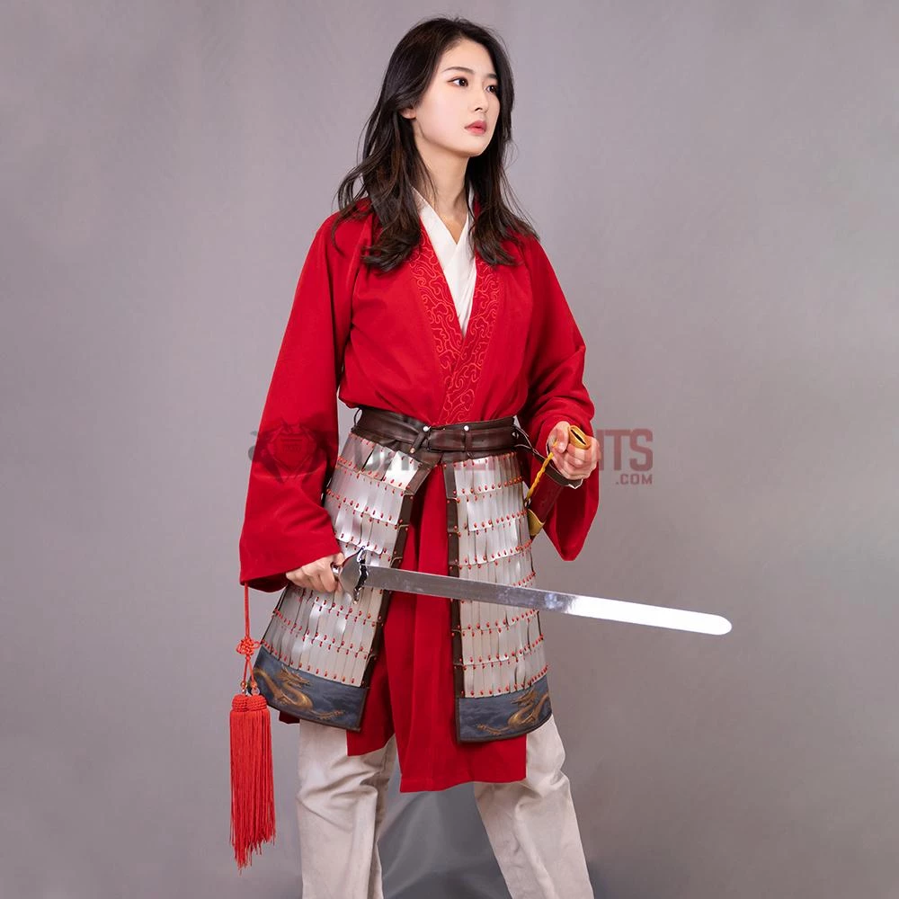 OneHeroSuits Mulan 2020 New Style Red Cosplay Costumes 6 OneHeroSuits Mulan 2020 New Style Red Cosplay Costumes