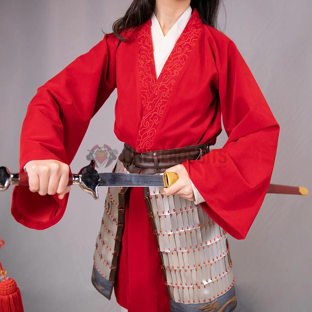 OneHeroSuits Mulan 2020 New Style Red Cosplay Costumes 7 OneHeroSuits Mulan 2020 New Style Red Cosplay Costumes