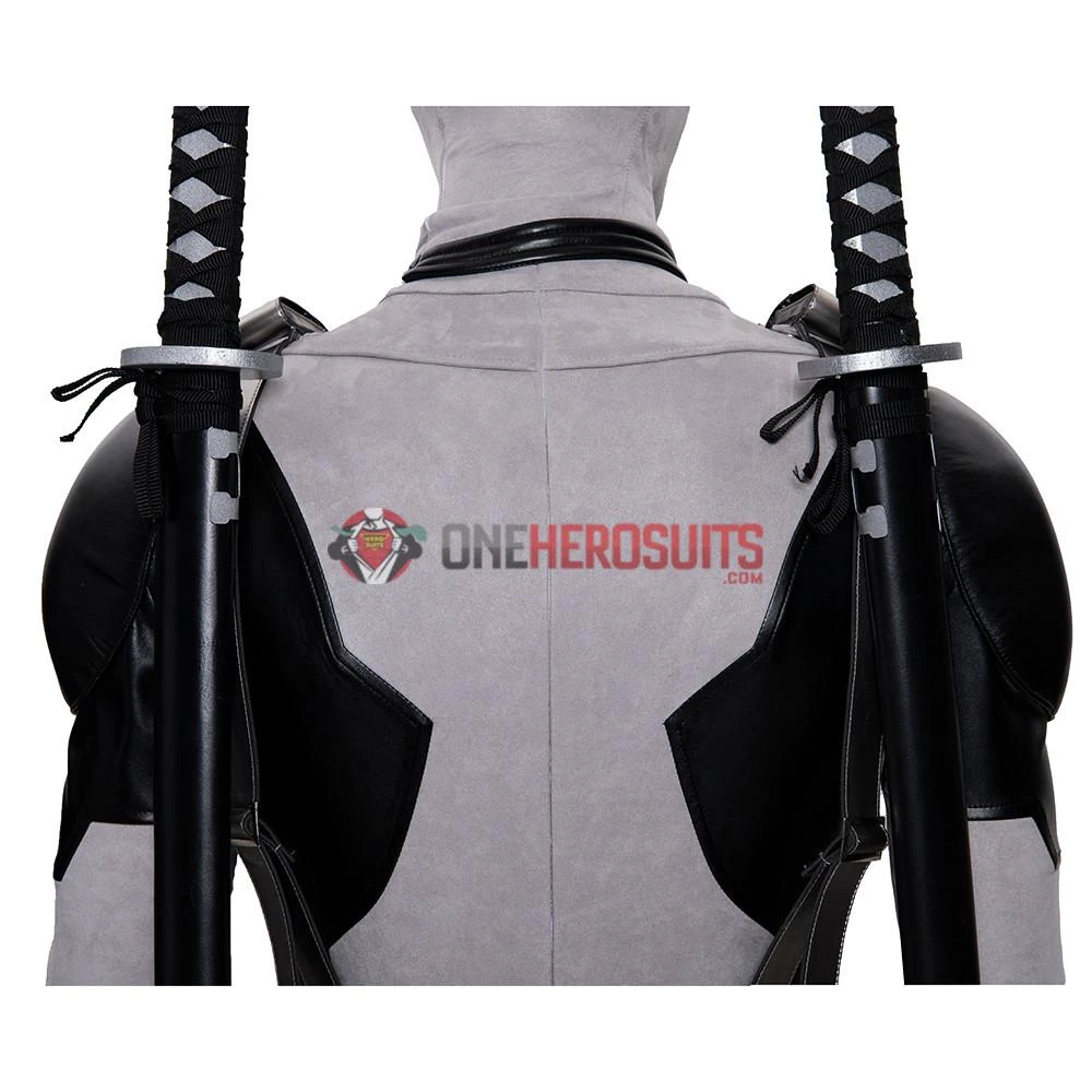 OneHeroSuits X-Force Deadpool Costume White Leather Deadpool Cosplay Suit 14 OneHeroSuits X-Force Deadpool Costume White Leather Deadpool Cosplay Suit