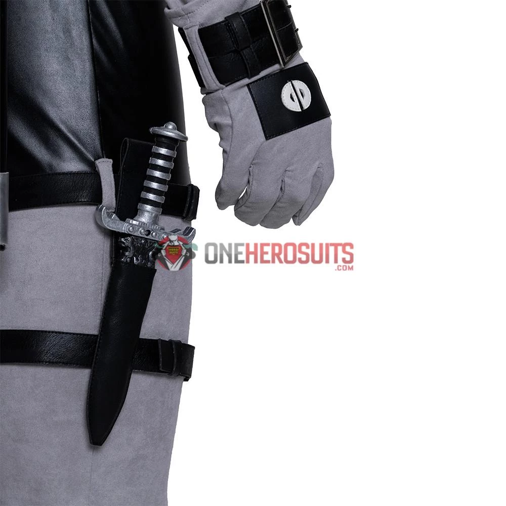 OneHeroSuits X-Force Deadpool Costume White Leather Deadpool Cosplay Suit 16 OneHeroSuits X-Force Deadpool Costume White Leather Deadpool Cosplay Suit