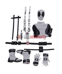 OneHeroSuits X-Force Deadpool Costume White Leather Deadpool Cosplay Suit 47 OneHeroSuits X-Force Deadpool Costume White Leather Deadpool Cosplay Suit
