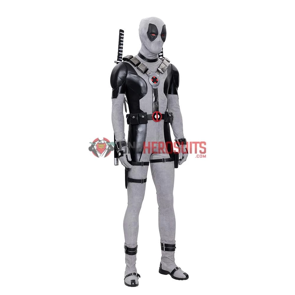OneHeroSuits X-Force Deadpool Costume White Leather Deadpool Cosplay Suit 3 OneHeroSuits X-Force Deadpool Costume White Leather Deadpool Cosplay Suit