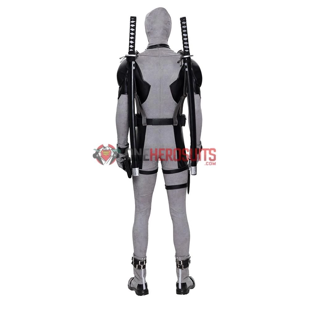OneHeroSuits X-Force Deadpool Costume White Leather Deadpool Cosplay Suit 5 OneHeroSuits X-Force Deadpool Costume White Leather Deadpool Cosplay Suit