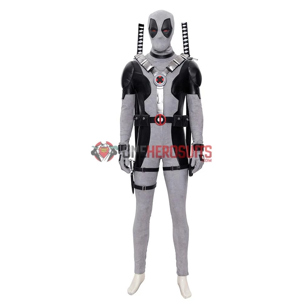 OneHeroSuits X-Force Deadpool Costume White Leather Deadpool Cosplay Suit 7 OneHeroSuits X-Force Deadpool Costume White Leather Deadpool Cosplay Suit
