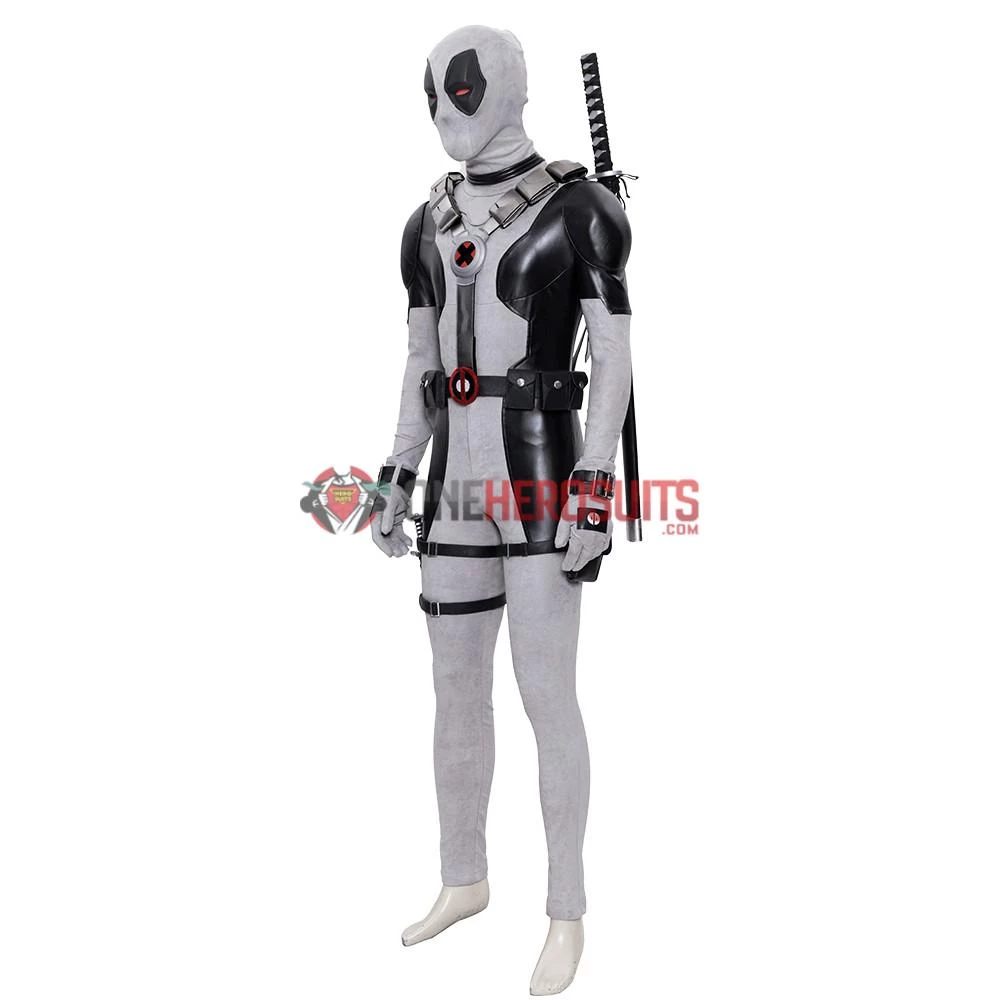 OneHeroSuits X-Force Deadpool Costume White Leather Deadpool Cosplay Suit 9 OneHeroSuits X-Force Deadpool Costume White Leather Deadpool Cosplay Suit
