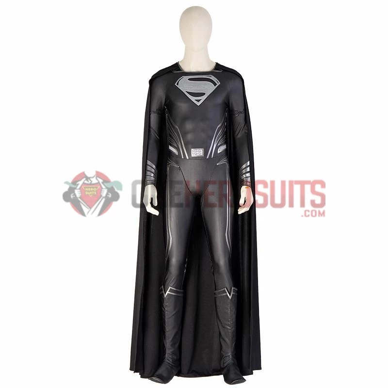 Justice League Superman Cosplay Costumes Superman Black OneHeroSuits 7 Justice League Superman Cosplay Costumes Superman Black OneHeroSuits