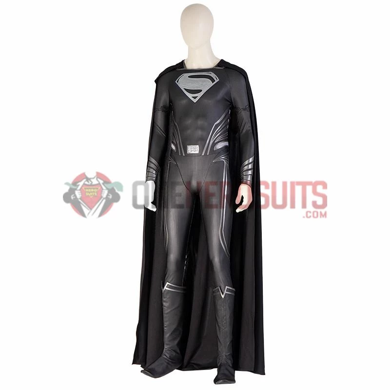 Justice League Superman Cosplay Costumes Superman Black OneHeroSuits 8 Justice League Superman Cosplay Costumes Superman Black OneHeroSuits