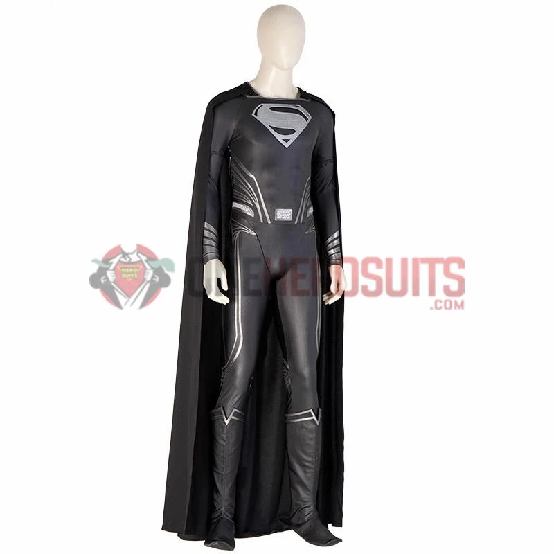 Justice League Superman Cosplay Costumes Superman Black OneHeroSuits 9 Justice League Superman Cosplay Costumes Superman Black OneHeroSuits