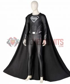 Justice League Superman Cosplay Costumes Superman Black OneHeroSuits 32 Justice League Superman Cosplay Costumes Superman Black OneHeroSuits