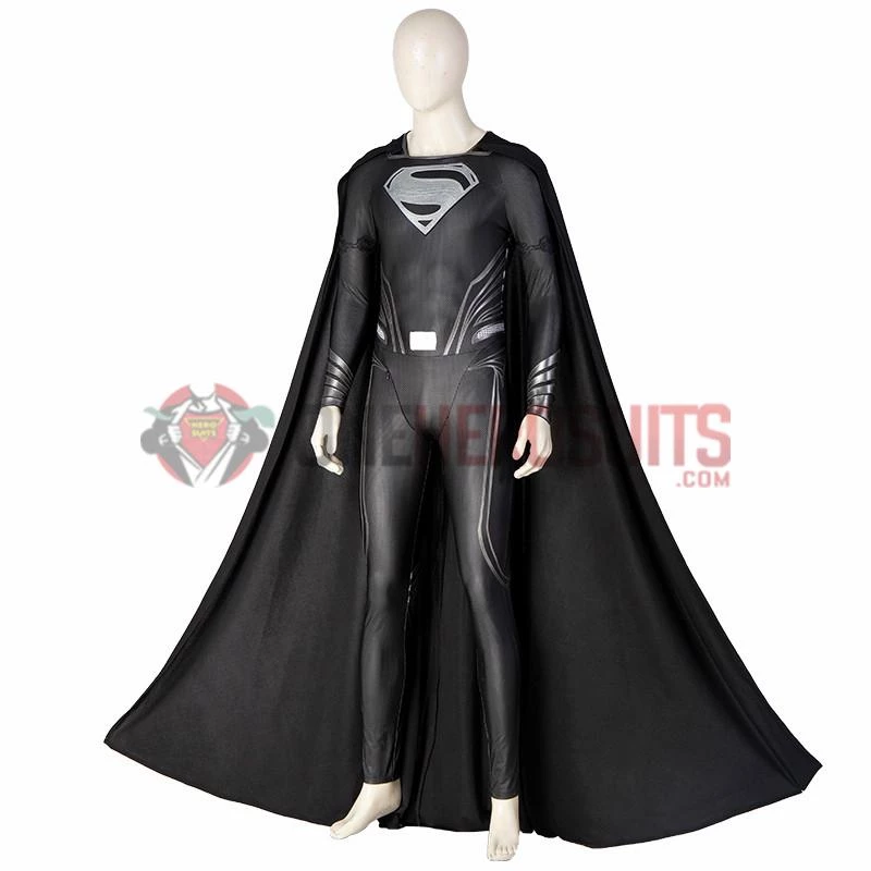 Justice League Superman Cosplay Costumes Superman Black OneHeroSuits 4 Justice League Superman Cosplay Costumes Superman Black OneHeroSuits