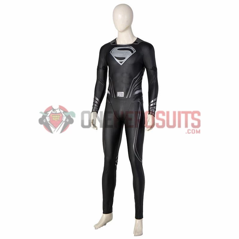 Justice League Superman Cosplay Costumes Superman Black OneHeroSuits 12 Justice League Superman Cosplay Costumes Superman Black OneHeroSuits