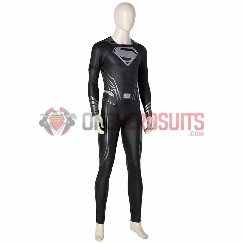 Justice League Superman Cosplay Costumes Superman Black OneHeroSuits 13 Justice League Superman Cosplay Costumes Superman Black OneHeroSuits