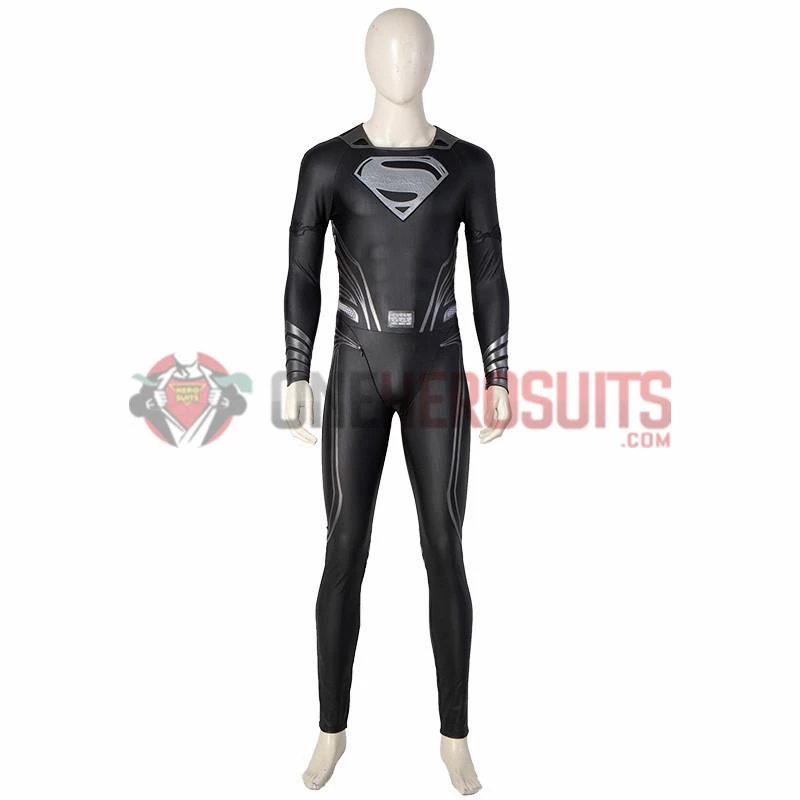 Justice League Superman Cosplay Costumes Superman Black OneHeroSuits 11 Justice League Superman Cosplay Costumes Superman Black OneHeroSuits