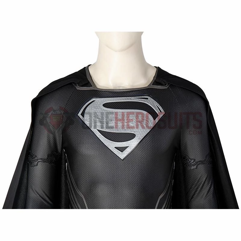Justice League Superman Cosplay Costumes Superman Black OneHeroSuits 15 Justice League Superman Cosplay Costumes Superman Black OneHeroSuits