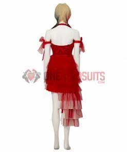 OneHeroSuits The Suicide Squad Red Dress Cosplay Costumes Harley Quinn Top Leval Suits