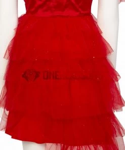 OneHeroSuits The Suicide Squad Red Dress Cosplay Costumes Harley Quinn Top Leval Suits