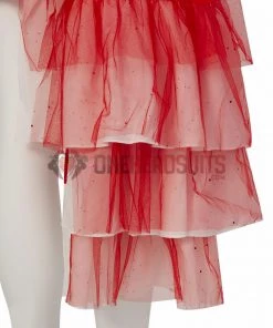 OneHeroSuits The Suicide Squad Red Dress Cosplay Costumes Harley Quinn Top Leval Suits