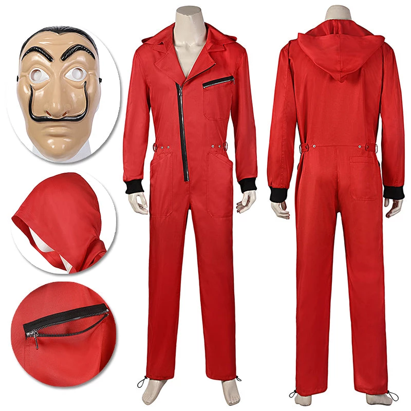 OneHeroSuits Costumes Money Heist S5 Cosplay Costume La Casa De Pape Red Suit 1 OneHeroSuits Costumes Money Heist S5 Cosplay Costume La Casa De Pape Red Suit