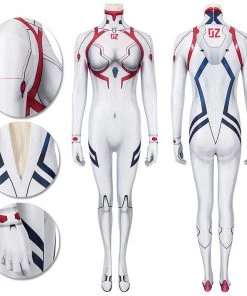 OneHeroSuits Expert-level Cosplay Bodysuit & Zentai Neon Genesis Evangelion Asuka Langley Cosplay Suit Spandex Edition