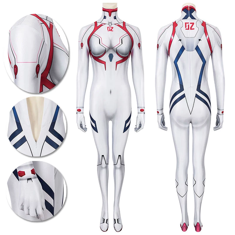 OneHeroSuits Expert-level Cosplay Bodysuit & Zentai Neon Genesis Evangelion Asuka Langley Cosplay Suit Spandex Edition 1 OneHeroSuits Expert-level Cosplay Bodysuit & Zentai Neon Genesis Evangelion Asuka Langley Cosplay Suit Spandex Edition