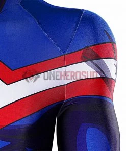 OneHeroSuits All Might Cosplay Costumes My Hero Academia Blue Bodysuit