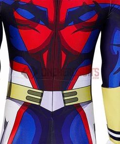 OneHeroSuits All Might Cosplay Costumes My Hero Academia Blue Bodysuit