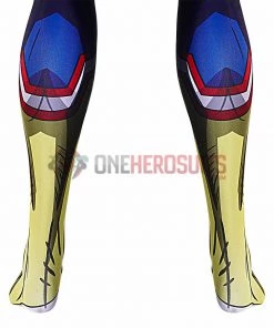 OneHeroSuits All Might Cosplay Costumes My Hero Academia Blue Bodysuit
