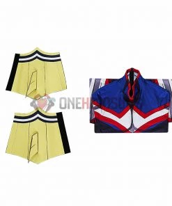 OneHeroSuits All Might Cosplay Costumes My Hero Academia Blue Bodysuit