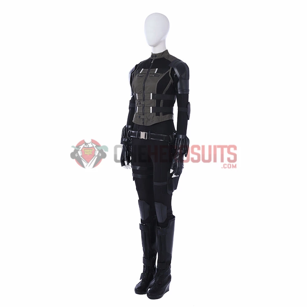 OneHeroSuits Avengers 3 Black Widow Cosplay Costumes Green Edition Suits 3 OneHeroSuits Avengers 3 Black Widow Cosplay Costumes Green Edition Suits