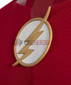 OneHeroSuits The Flash S8 Barry Allen Cosplay Costumes With Golden Boots