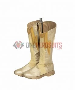 OneHeroSuits The Flash S8 Barry Allen Cosplay Shoes Golden Boots