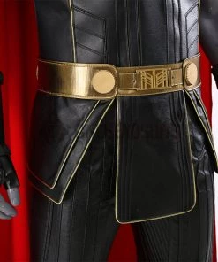 OneHeroSuits Thor 4 Cosplay Costumes Fur Collar Black Top Level Suits
