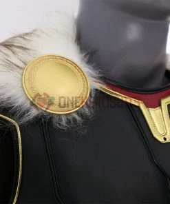 OneHeroSuits Thor 4 Cosplay Costumes Fur Collar Black Top Level Suits