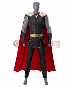 OneHeroSuits Thor 4 Cosplay Costumes Fur Collar Black Top Level Suits