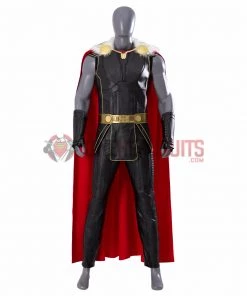 OneHeroSuits Thor 4 Cosplay Costumes Fur Collar Black Top Level Suits