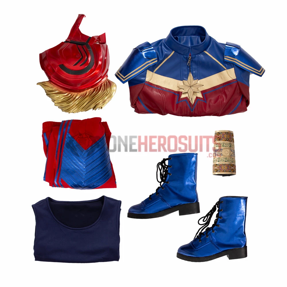 OneHeroSuits Ms. Marvel Cosplay Costumes Kamala Top Level Suits With Helmet 2 OneHeroSuits Ms. Marvel Cosplay Costumes Kamala Top Level Suits With Helmet