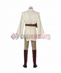 OneHeroSuits Obi-Wan Kenobi Cosplay Boots Jedi Master Robes Shoes Costumes
