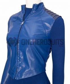 OneHeroSuits Cyberfist Cosplay Costumes Blue Leather Suits