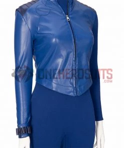 OneHeroSuits Cyberfist Cosplay Costumes Blue Leather Suits