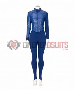 OneHeroSuits Cyberfist Cosplay Costumes Blue Leather Suits